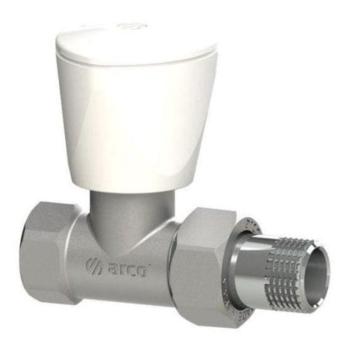 TEIDE PLUS zawór grzejnikowy prosty, 12GZ x 12GW, chromowany ARCO 503265