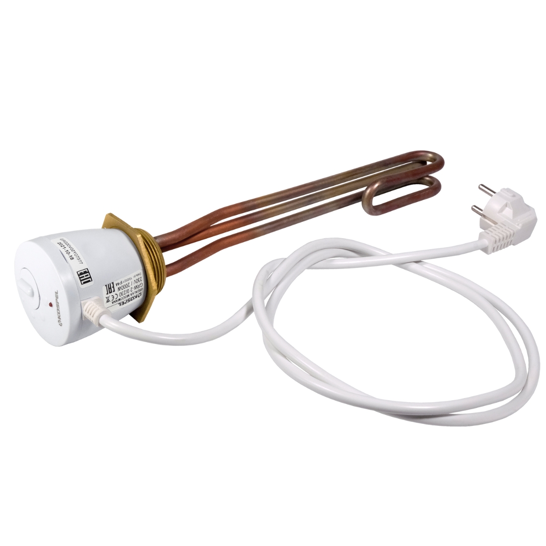 Grzałka elektryczna z termostatem GRW 2.0 kW  230V, 64, typ 50 KOSPEL GRZAŁKA.GRW-2.0230V.PL