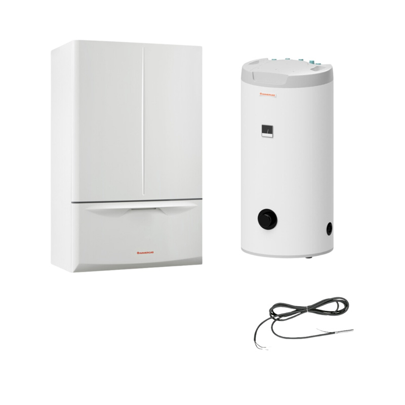 Zestaw Immergas Extra 24 Standard 100 99000248 kocioł kondensacyjny jednofunkcyjny Victrix Extra 24 z zasobnikiem CWU 100 l oraz sonda temperatury