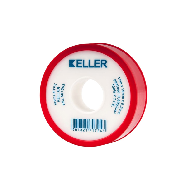 Taśma teflonowa Keller KEL 501505 15 m x 19 mm x 0,2 mm (0,60 gcm3) do gwintu 34-2 12