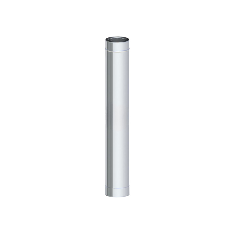 Rura Jeremias 360-TWIN03060100 średnica 60100 mm długość 500 mm z uszczelką płaszcz zewnętrzny wysoki połysk